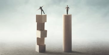 job-stability-man-on-shaky-foundation-vs-solid-foundation