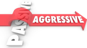 The word 'aggressive' overtaking the word 'passive'